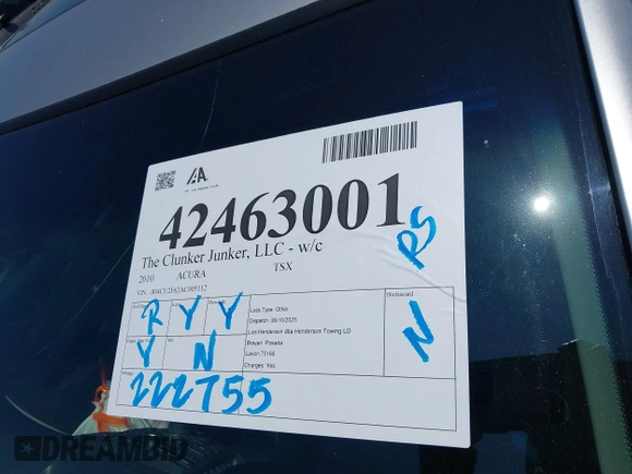2010 Acura TSX z VIN JH4CU2F62AC005112, wystawiony jako IAAI lot #42463001 z przebiegiem 222 755 mil mil oraz . Historia ofert i sprzedaży dostępna na DreamBid. Obrazek 12.