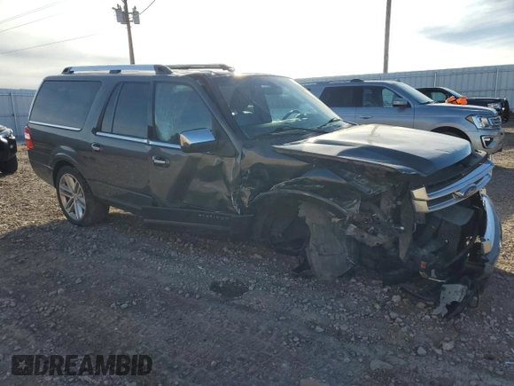 2017 Ford Expedition EL Platinum with VIN 1FMJK1MT3HEA30953, listed as a Copart auction lot 79751474 with 96,951 mi miles and Salvage Title. Bid and sale history available at carsss.com. Image 4.