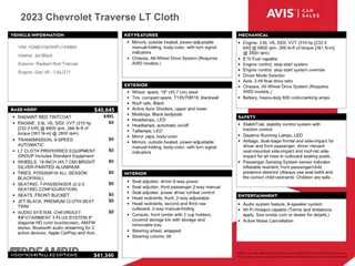 2023 Chevrolet Traverse LT Cloth with VIN 1GNEVGKW0PJ144869, listed as a Copart auction lot 50354475 with 68,893 mi miles and Clean Title. Bid and sale history available at carsss.com. Image 13.