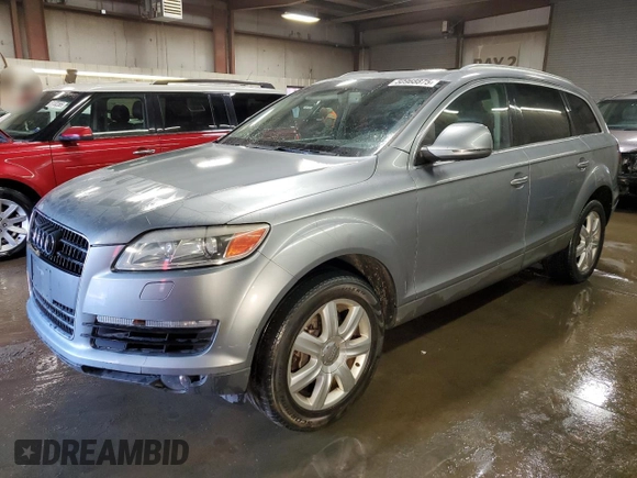 2007 Audi Q7 Premium with VIN WA1BY74L97D080569, listed as a Copart auction lot 50968875 with 214,304 mi miles and Salvage Title. Bid and sale history available at carsss.com. Image 1.