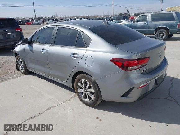2023 Kia Rio LX with VIN 3KPA24AD3PE592647, listed as a IAAI auction lot 41703960 with 16,480 mi miles. Bid and sale history available at carsss.com. Image 3.