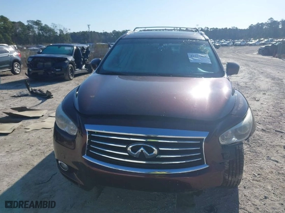 2013 Infiniti JX35 with VIN 5N1AL0MN6DC331974, listed as a IAAI auction lot 41773105 with 188,445 mi miles. Bid and sale history available at carsss.com. Image 12.