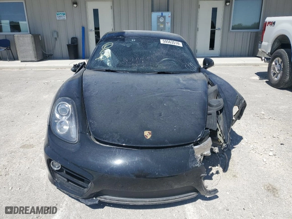 2014 Porsche Cayman with VIN WP0AA2A89EK171004, listed as a Copart auction lot 59563514 with 109476 miles and Non Repairable. Bid and sale history available at carsss.com. Image 5.