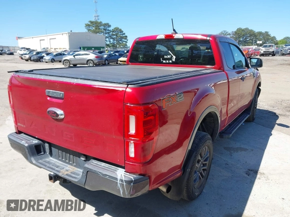 2020 Ford Ranger XL with VIN 1FTER1EHXLLA69703, listed as a IAAI auction lot 42013244 with 57,145 mi miles. Bid and sale history available at carsss.com. Image 4.