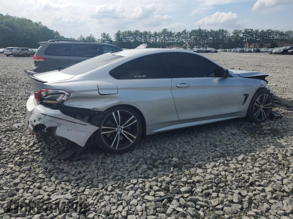 2016 BMW 4 Series 435i xDrive with VIN WBA3R5C51GK374233, listed as a Copart auction lot 61510975 with 97,999 mi miles and Salvage title. Bid and sale history available at DreamBid. Image 3.