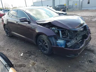 2012 Kia Optima EX with VIN 5XXGN4A71CG011319, listed as a IAAI auction lot 42001405 with 193,567 mi miles. Bid and sale history available at carsss.com. Image 1.