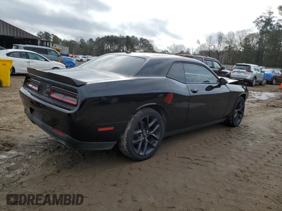 2020 Dodge Challenger SXT with VIN 2C3CDZAG3LH110451, listed as a Copart auction lot 43348335 with 111,317 mi miles and Salvage Title. Bid and sale history available at DreamBid. Image 3.