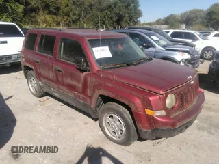 2014 Jeep Patriot Sport with VIN 1C4NJPBB3ED726624, listed as a IAAI auction lot 34549417 with 20,394 mi miles and . Bid and sale history available at DreamBid. Image 1.