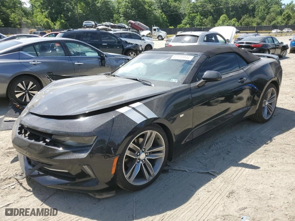 2018 Chevrolet Camaro 1LT with VIN 1G1FB3DS6J0143045, listed as a Copart auction lot 60031044 with 89,633 mi miles and Salvage Title. Bid and sale history available at carsss.com. Image 1.