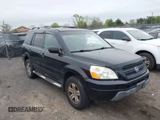 2005 Honda Pilot EX-L z VIN 2HKYF187X5H572423, wystawiony jako IAAI lot #42088750 z przebiegiem 203 265 mil mil oraz . Historia ofert i sprzedaży dostępna na DreamBid. Obrazek 1.