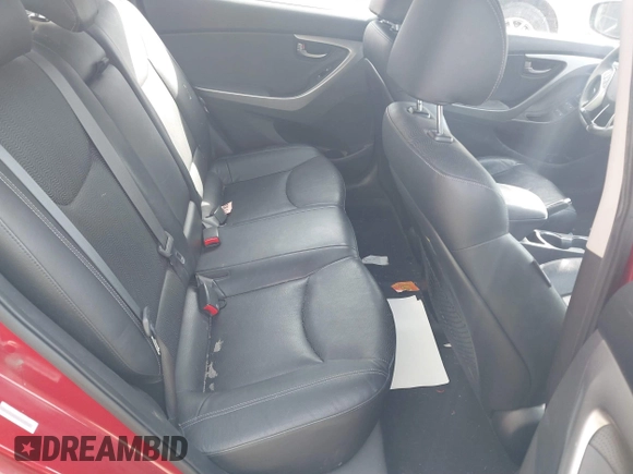 2012 Hyundai Elantra Limited with VIN KMHDH4AE6CU428708, listed as a IAAI auction lot 41658799 with 186,585 mi miles. Bid and sale history available at carsss.com. Image 8.