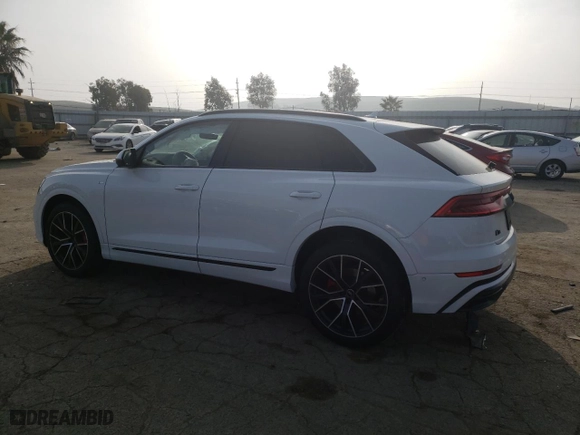 2022 Audi Q8 Prestige with VIN WA1FVBF10ND009783, listed as a Copart auction lot 72641682 with 7,089 mi miles. Bid and sale history available at carsss.com. Image 2.