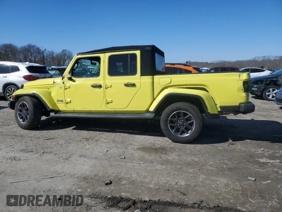 2023 Jeep Gladiator Overland z VIN 1C6HJTFG9PL547578, wystawiony jako Copart lot #47018785 z przebiegiem 36 010 mil mil oraz Szkoda całkowita • Salvage title. Historia ofert i sprzedaży dostępna na DreamBid. Obrazek 2.