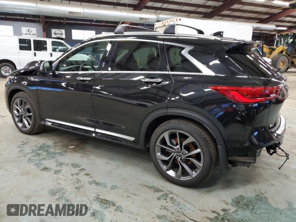 2023 Infiniti QX50 Sensory z VIN 3PCAJ5EB9PF124126, wystawiony jako Copart lot #39588054 z przebiegiem 4 264 mil mil oraz . Historia ofert i sprzedaży dostępna na DreamBid. Obrazek 2.