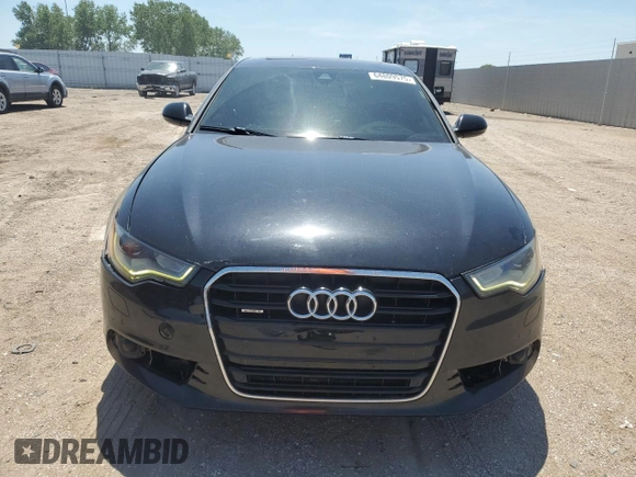 2013 Audi A6 Prestige with VIN WAUJGAFC7DN040430, listed as a Copart auction lot 64809575 with 112,123 mi miles and Salvage title. Bid and sale history available at DreamBid. Image 5.