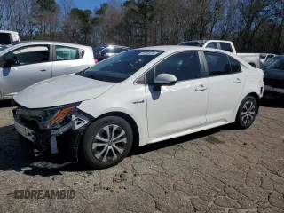 2020 Toyota Corolla Hybrid LE with VIN JTDEBRBE7LJ021830, listed as a Copart auction lot 48753675 with 78,480 mi miles and Salvage Title. Bid and sale history available at carsss.com. Image 1.
