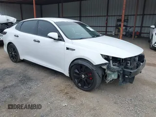 2016 Kia Optima SX Turbo with VIN 5XXGW4L26GG063789, listed as a IAAI auction lot 41513430 with 159,852 mi miles and . Bid and sale history available at carsss.com. Image 1.