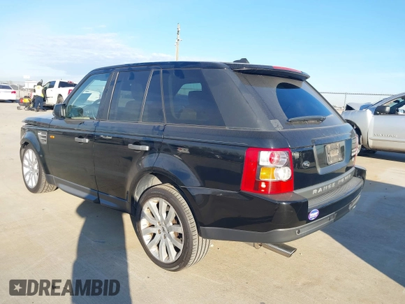 2008 Land Rover Range Rover Sport SC with VIN SALSH23408A144741, listed as a IAAI auction lot 40985850 with 110,878 mi miles. Bid and sale history available at carsss.com. Image 3.