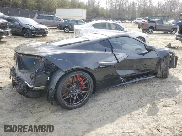 2024 Chevrolet Corvette 1LZ with VIN 1G1YD2D31R5610151, listed as a Copart auction lot 45017255 with 765 mi miles and Salvage Title. Bid and sale history available at DreamBid. Image 3.