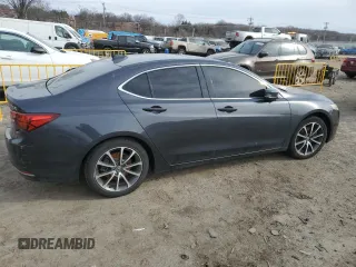 2016 Acura TLX V6 with VIN 19UUB2F3XGA011795, listed as a Copart auction lot 44322505 with 0 mi miles and Salvage Title. Bid and sale history available at carsss.com. Image 3.