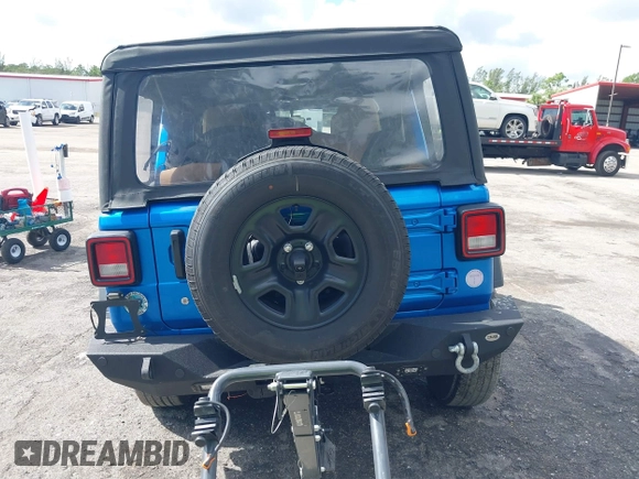 2022 Jeep Wrangler Unlimited Sport with VIN 1C4HJXDG3NW117155, listed as a IAAI auction lot 40240879 with 36,323 mi miles and . Bid and sale history available at DreamBid. Image 16.
