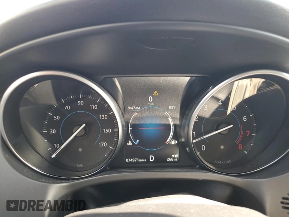 2018 Jaguar F-Pace 25t Premium with VIN SADCJ2FX6JA299858, listed as a Copart auction lot 59212765 with 74,971 mi miles and Salvage title. Bid and sale history available at DreamBid. Image 9.