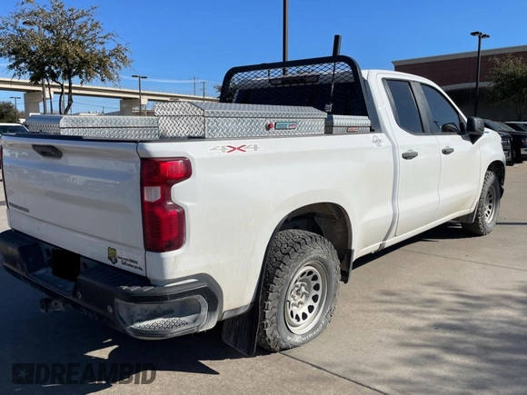 2021 Chevrolet Silverado 1500 Work Truck with VIN 1GCRYAEF8MZ346611, listed as a Copart auction lot 42602635 with 103,148 mi miles and Clean Title. Bid and sale history available at DreamBid. Image 4.