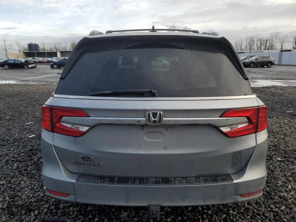 2018 Honda Odyssey EX-L with VIN 5FNRL6H76JB058488, listed as a Copart auction lot 49899815 with 89,831 mi miles and Salvage Title. Bid and sale history available at carsss.com. Image 6.