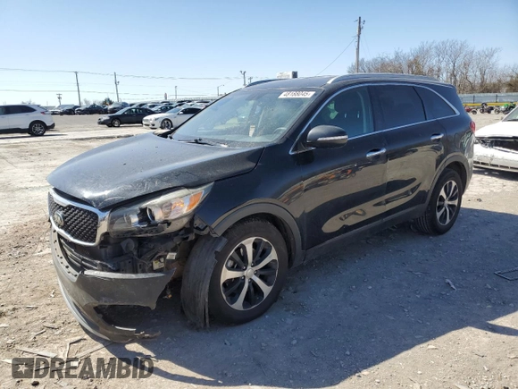 2016 Kia Sorento EX with VIN 5XYPH4A5XGG015778, listed as a Copart auction lot 48188045 with 179,479 mi miles and Salvage Title. Bid and sale history available at DreamBid. Image 1.