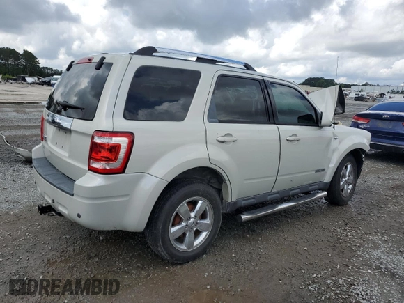 2008 Ford Escape Limited с VIN 1FMCU04138KC39185, выставлен на аукционе Copart как лот 56640295 с пробегом 149 956 миль миль и Списание • Salvage title. История ставок и продаж доступна на DreamBid. Изображение 3.