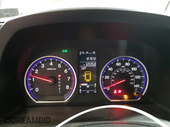2008 Honda CR-V EX-L with VIN JHLRE48748C035817, listed as a Copart auction lot 53817455 with 187,972 mi miles and Salvage Title. Bid and sale history available at carsss.com. Image 9.