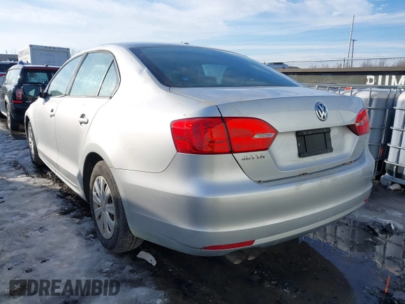 2013 Volkswagen Jetta Sedan S with VIN 3VW2K7AJ1DM288114, listed as a IAAI auction lot 41649329 with 200,736 mi miles. Bid and sale history available at carsss.com. Image 3.