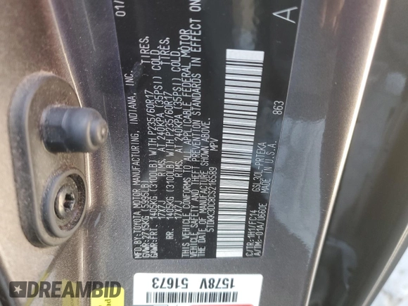 2012 Toyota Sienna LE AAS with VIN 5TDKK3DC8CS216589, listed as a Copart auction lot 48870695 with 219,270 mi miles and Salvage Title. Bid and sale history available at carsss.com. Image 13.