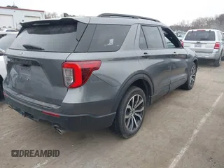 2022 Ford Explorer ST-Line with VIN 1FMSK7KH5NGB23351, listed as a IAAI auction lot 41385275 with 77,114 mi miles. Bid and sale history available at carsss.com. Image 4.