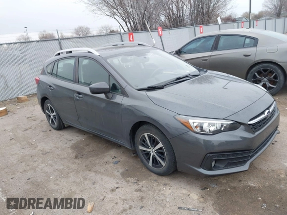2021 Subaru Impreza Premium с VIN 4S3GTAD6XM3703426, выставлен на аукционе IAAI как лот 41760749 с пробегом 47 427 миль миль и . История ставок и продаж доступна на DreamBid. Изображение 1.