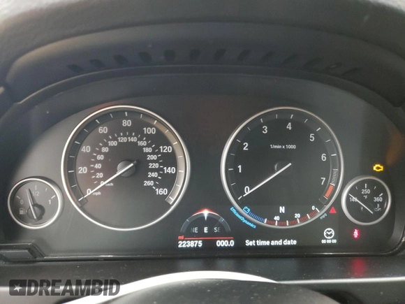 2017 BMW X5 sDrive35i with VIN 5UXKR2C55H0U18520, listed as a Copart auction lot 46684675 with 223,875 mi miles and Clean Title. Bid and sale history available at carsss.com. Image 9.