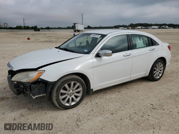 2013 Chrysler 200 Limited with VIN 1C3CCBCG9DN525905, listed as a Copart auction lot 54443675 with 210,991 mi miles and Salvage Title. Bid and sale history available at DreamBid. Image 1.