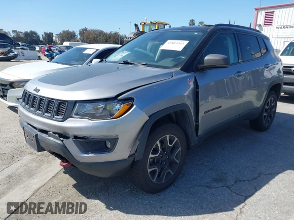 2019 Jeep Compass Trailhawk with VIN 3C4NJDDBXKT627350, listed as a IAAI auction lot 41803263 with 63,768 mi miles and . Bid and sale history available at DreamBid. Image 17.