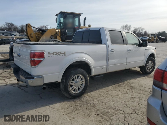 2011 Ford F-150 XLT with VIN 1FTFW1ET0BFC13533, listed as a Copart auction lot 47550285 with 153,757 mi miles and Salvage Title. Bid and sale history available at carsss.com. Image 3.