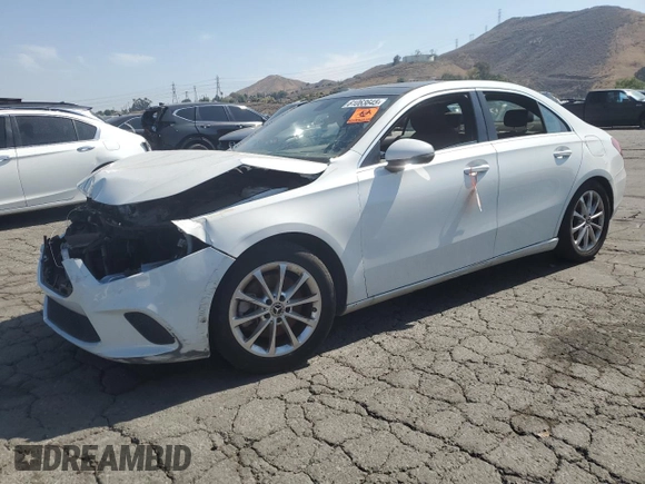 2020 Mercedes-Benz A 220 with VIN W1K3G4EB6LW043095, listed as a Copart auction lot 61063645 with 75,576 mi miles and Clean title. Bid and sale history available at DreamBid. Image 1.