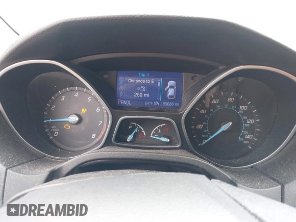 2013 Ford Focus SE with VIN 1FADP3K2XDL247582, listed as a IAAI auction lot 42083081 with 195,688 mi miles. Bid and sale history available at carsss.com. Image 7.