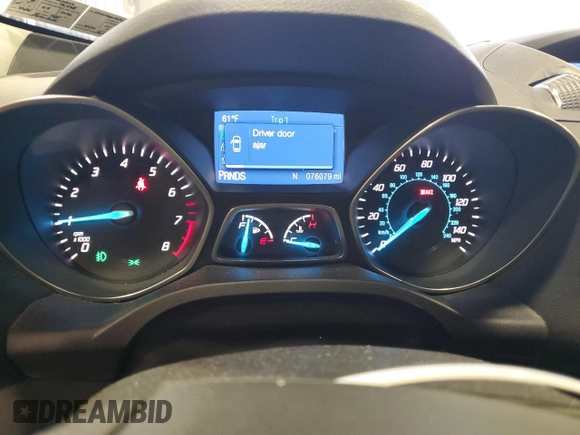 2015 Ford Escape SE with VIN 1FMCU0GX6FUC10202, listed as a Copart auction lot 53189235 with 76,079 mi miles and Salvage Title. Bid and sale history available at carsss.com. Image 9.