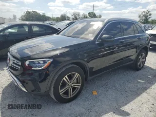 2020 Mercedes-Benz GLC 300 z VIN WDC0G8DB8LF726349, wystawiony jako Copart lot #54844625 z przebiegiem 43 333 mil mil oraz Czysty tytuł • Clean title. Historia ofert i sprzedaży dostępna na DreamBid. Obrazek 1.