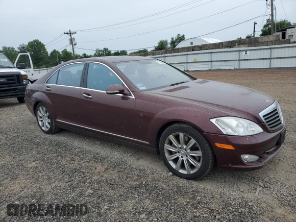 2008 Mercedes-Benz S 550 with VIN WDDNG86X98A194012, listed as a Copart auction lot 57961635 with 158,747 mi miles and Salvage title. Bid and sale history available at DreamBid. Image 4.