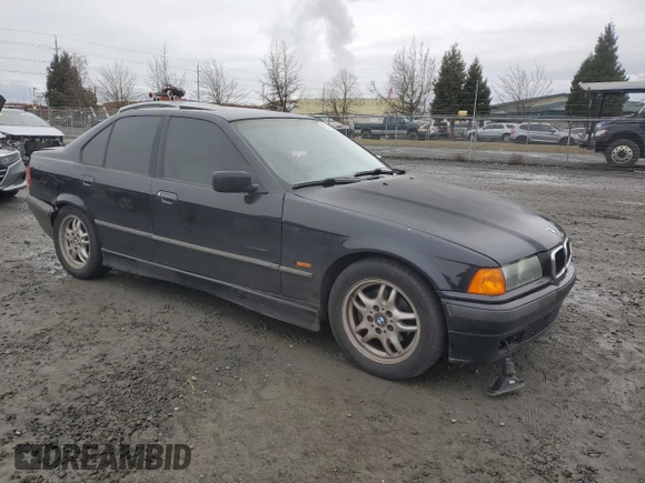 1998 BMW 3 Series 328iA with VIN WBACD4327WAV64492, listed as a Copart auction lot 43583785 with 148,128 mi miles and Salvage Title. Bid and sale history available at carsss.com. Image 4.