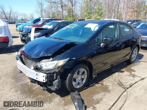 2014 Honda Civic LX z VIN 19XFB2F58EE219578, wystawiony jako IAAI lot #41816048 z przebiegiem 109 611 mil mil oraz . Historia ofert i sprzedaży dostępna na DreamBid. Obrazek 2.