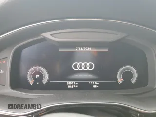 2020 Audi Q8 Premium Plus with VIN WA1EVAF11LD025333, listed as a Copart auction lot 65664624 with 58,913 mi miles and Salvage Title. Bid and sale history available at carsss.com. Image 9.