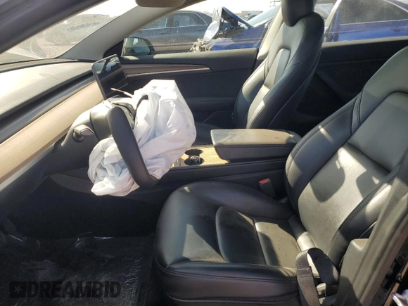 2023 Tesla Model 3 with VIN 5YJ3E1EA4PF459775, listed as a Copart auction lot 47998075 with 37,232 mi miles and Salvage Title. Bid and sale history available at DreamBid. Image 7.
