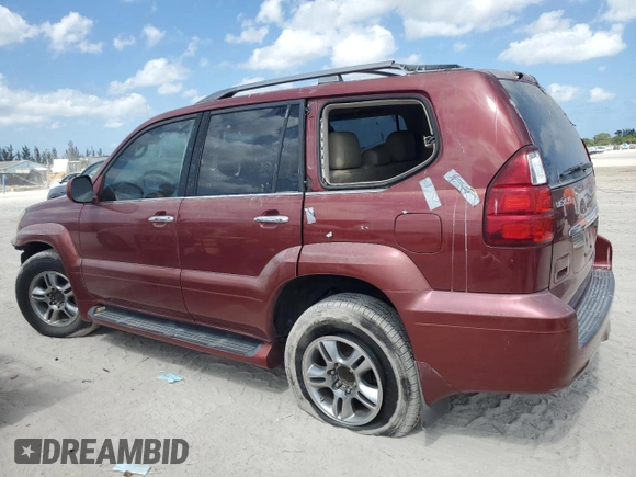 2008 Lexus GX 470 with VIN JTJBT20X980160976, listed as a Copart auction lot 55425535 with 109,689 mi miles and Clean Title. Bid and sale history available at carsss.com. Image 2.