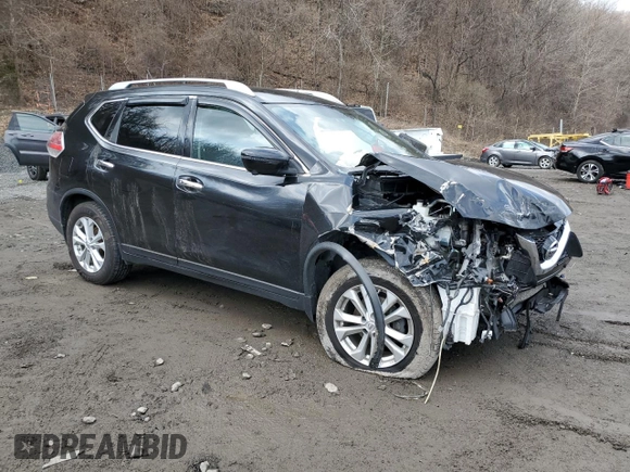 2016 Nissan Rogue S with VIN JN8AT2MV9GW135583, listed as a Copart auction lot 51216385 with 0 mi miles and Salvage Title. Bid and sale history available at carsss.com. Image 4.